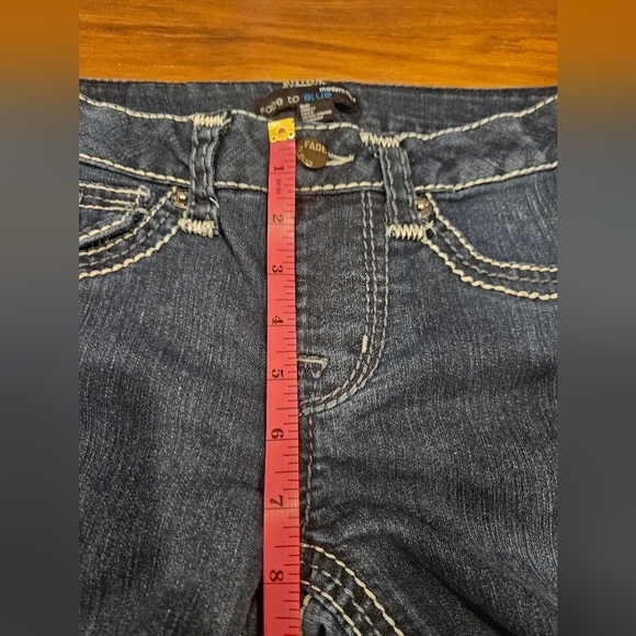 FADE TO BLUE WOMEN'S MODERN FLAIR STRETCH TECHNOLOGY BOLD STITCH JEANS SIZE 29 - Picture 16 of 16